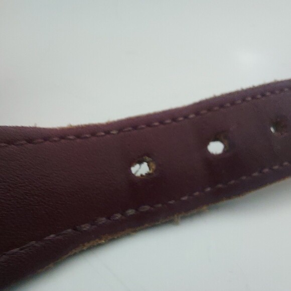 Ribbon Belt Mens Size XL Leather 41" Golf Sailing Casual Skippers Nautical Flag - Picture 8 of 9